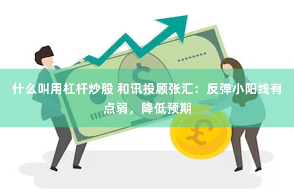 什么叫用杠杆炒股 和讯投顾张汇：反弹小阳线有点弱，降低预期